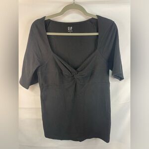 Gap Modern Tee, this has a faux knot and a defined waist. So cute! Great basic!